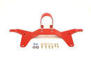 BMR 05-14 S197 Mustang Rear Tunnel Brace w/ Rear Driveshaft Safety Loop - Red-1
