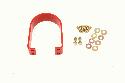 BMR 05-14 S197 Mustang BMR Rear Tunnel Brace Loop Upgrade - Red