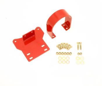 BMR 14-17 Chevy SS Auto Transmission Front Driveshaft Safety Loop - Red