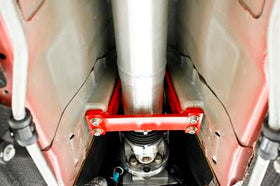 BMR 16-17 6th Gen Camaro Front Driveshaft Safety Loop - Red - 0