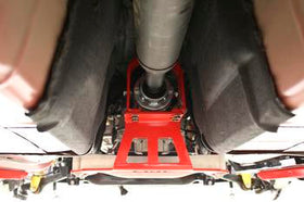 BMR 08-17 Challenger Front Driveshaft Safety Loop - Red - 0