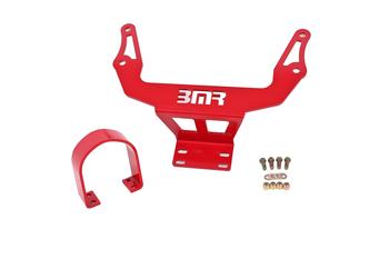 BMR 08-17 Challenger Front Driveshaft Safety Loop - Red