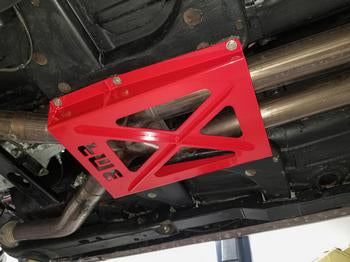 BMR 67-69 1st Gen F-Body Convertible Only Driveshaft Tunnel Brace - Red - 0