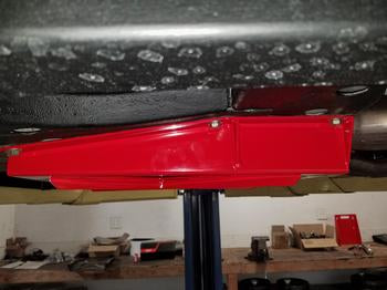 BMR 67-69 1st Gen F-Body Convertible Only Driveshaft Tunnel Brace - Red