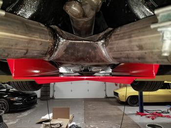 BMR 67-69 1st Gen F-Body Convertible Only Driveshaft Tunnel Brace - Red