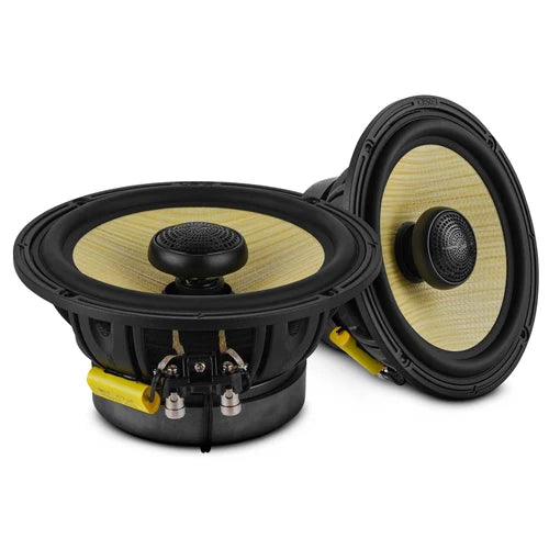 DS18 Deluxe Quality 6.5in Coaxial 150 Watts RMS 4 ohm Yellow Straw + Composite Foam Cone