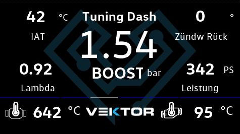 Vektor Technik Digital Data Display Gauge For VW MK7 GTI & Golf R (Antenna)