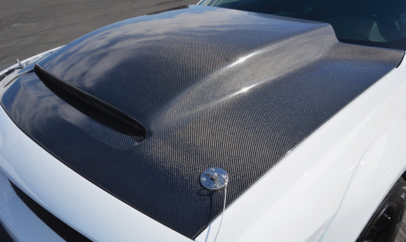 Anderson Composites 2018 Dodge Demon Cowl-Style Carbon Fiber Hood