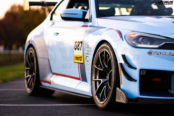 Verus Engineering G87 M2 Carbon Front Splitter Endplate Set