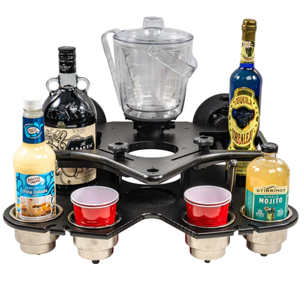 SeaSucker Double Decker Party Barge Portable Bar - Black - 0