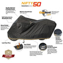 Dowco WeatherAll Plus Ratchet Motorcycle Cover Black - Medium-1