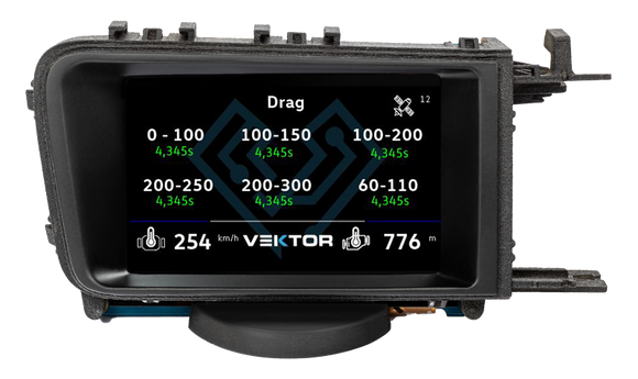 Vektor Technik Digital Data Display Gauge For VW MK7 GTI & Golf R (Antenna)