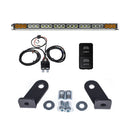 Cali Raised Dual Function Amber/White Led Light Bar Prinsu Mounting Bracket Kit - Wire Harness/Tall-1