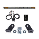 Cali Raised Dual Function Amber/White Led Light Bar Prinsu Mounting Bracket Kit - Wire Harness/Small-1
