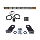 Cali Raised Dual Function Amber/White Led Light Bar Prinsu Mounting Bracket Kit - Wire Harness/SQ-1