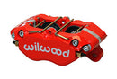Wilwood Caliper-Dynapro Dust-Boot 5.25in Mount - Red 1.38in Pistons .81in Disc-1