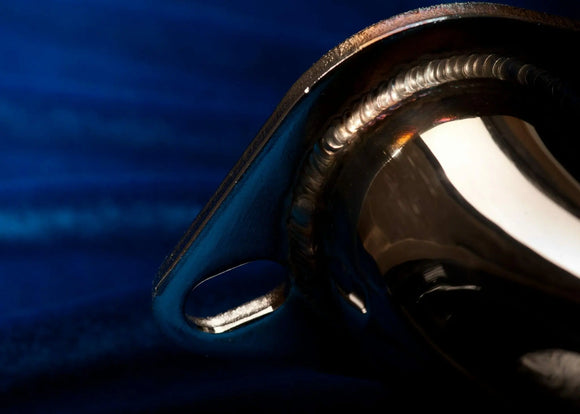 Motordyne Exhaust With 4.5" Blue Rolled Tips Infiniti Q50 14-18