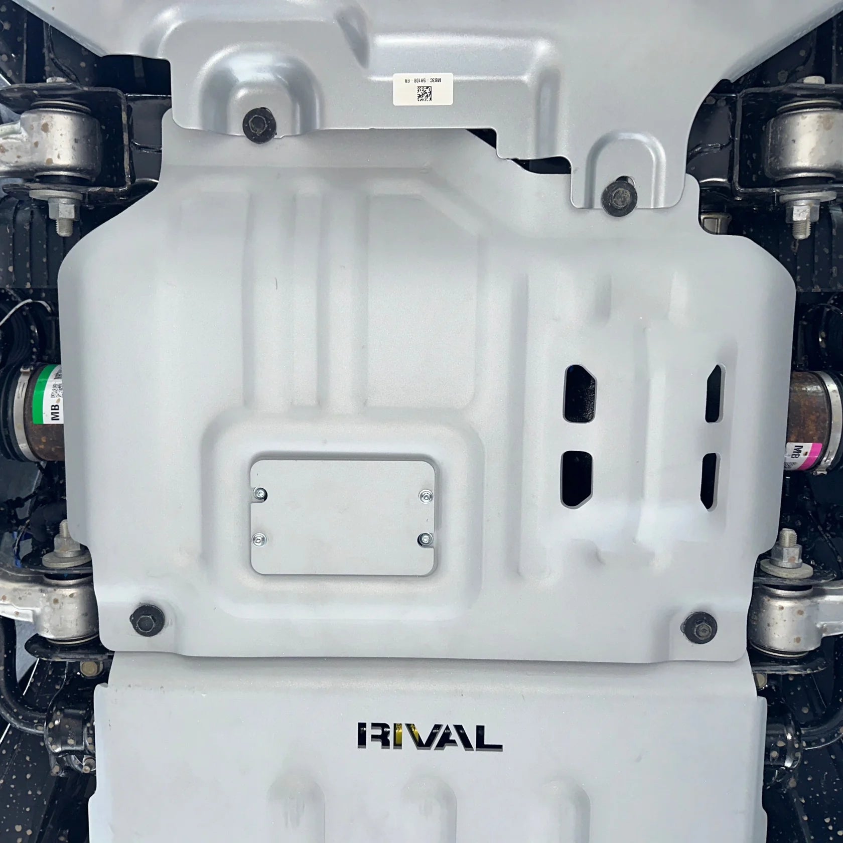 RIVAL Aluminum Engine Skid Plate 2024-2025 Ford Ranger including Raptor | 2021-2025 Ford Bronco 2Door 4Door - 0