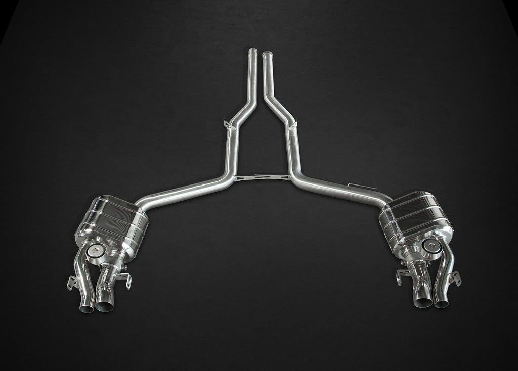 Mercedes E63S AMG Sedan (W212) 4matic S & 2WD - Valved Exhaust System (Incl. Remote)