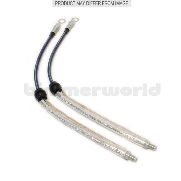 Insulated E89 Z4 Non-Turbo Stainless Steel Brake Line Kit - Front Only