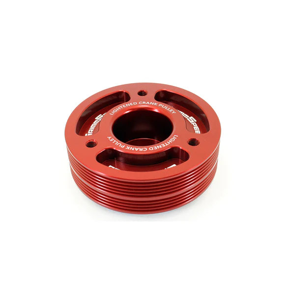 Grimmspeed Lightweight Crank Pulley Red For Subaru All EJ Engines GrimmSpeed - 0