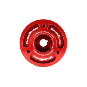 Grimmspeed Lightweight Crank Pulley Red For Subaru All EJ Engines GrimmSpeed