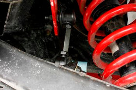 BMR 10-11 5th Gen Camaro Rear Sway Bar End Link Kit - Black - 0