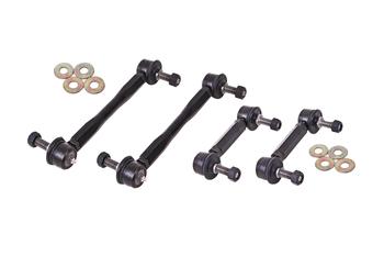 BMR 15-17 S550 Mustang Front and Rear Sway Bar End Link Kit - Black