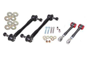 BMR 16-17 6th Gen Camaro Front and Rear Sway Bar End Link Kit - Black Hammertone