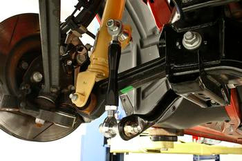 BMR 08-17 Challenger Front and Rear Sway Bar End Link Kit - Black