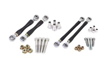 BMR 08-17 Challenger Front and Rear Sway Bar End Link Kit - Black
