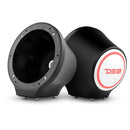DS18 6.5in Marine And Powersports Universal Flat Mount Speaker Pod RGB LED Lights- Black-1