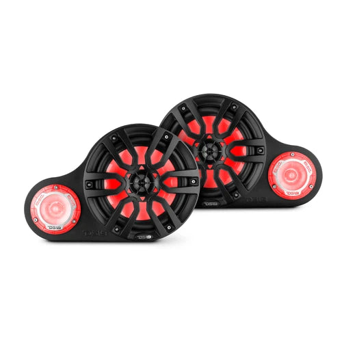 DS18 8in Loaded 2-Way Speaker Pods 2x NXL-8/BK 2x PRO-TW1L Speakers Included