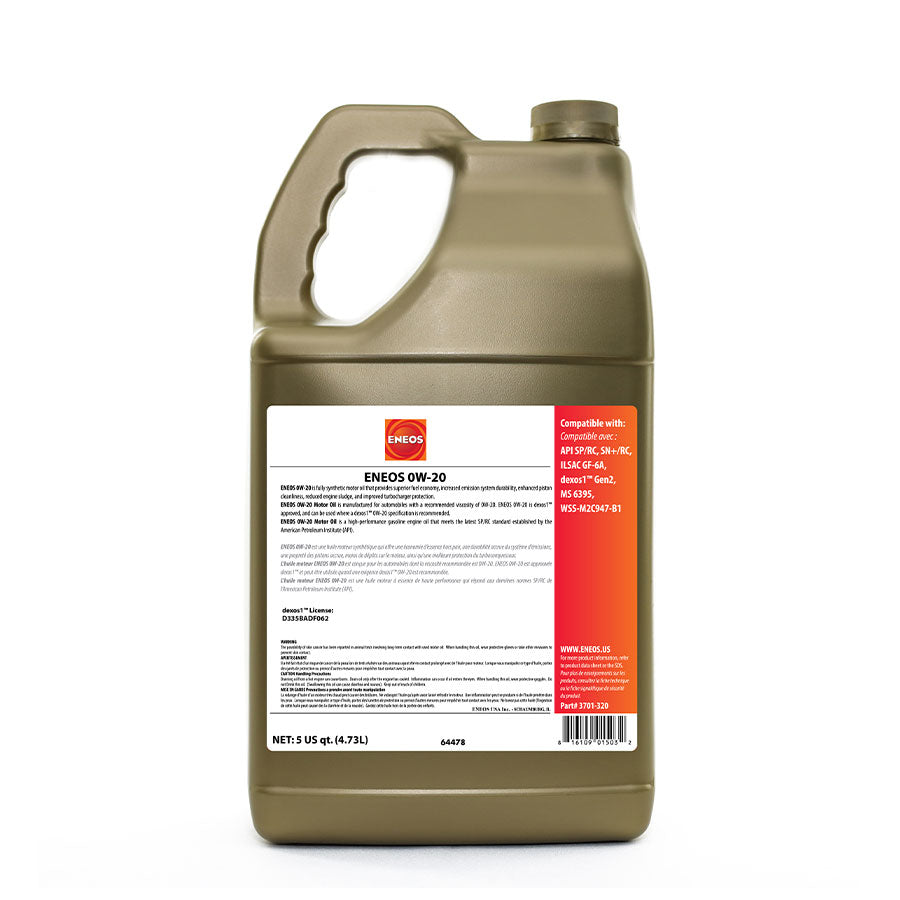 Motor Oil Full Synthetic OW-20 GF-6 - 5 Quart