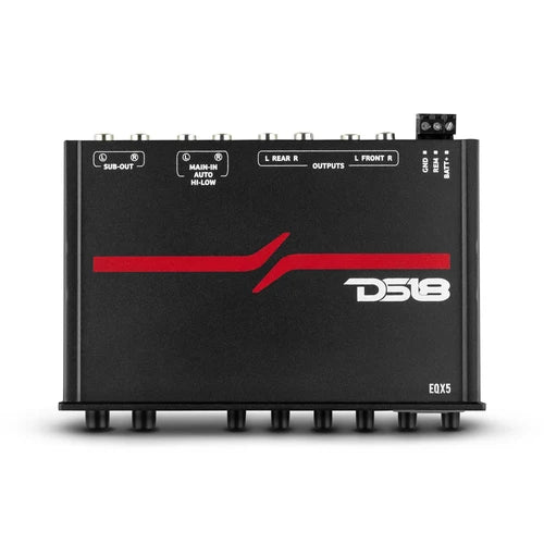 DS18 EQX High Volt 5-Band Equalizer High Level Input