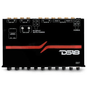 DS18 EQX High Volt 7-Band Equalizer High Level Input Auto Turn On