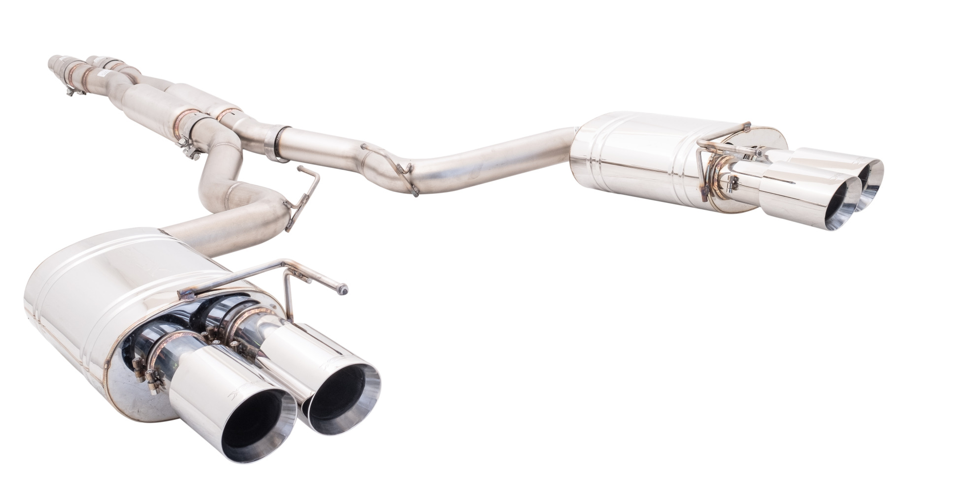 Xforce Ford S550 Mustang GT FN Twin 3Inch Performance Cat Back Exhaust