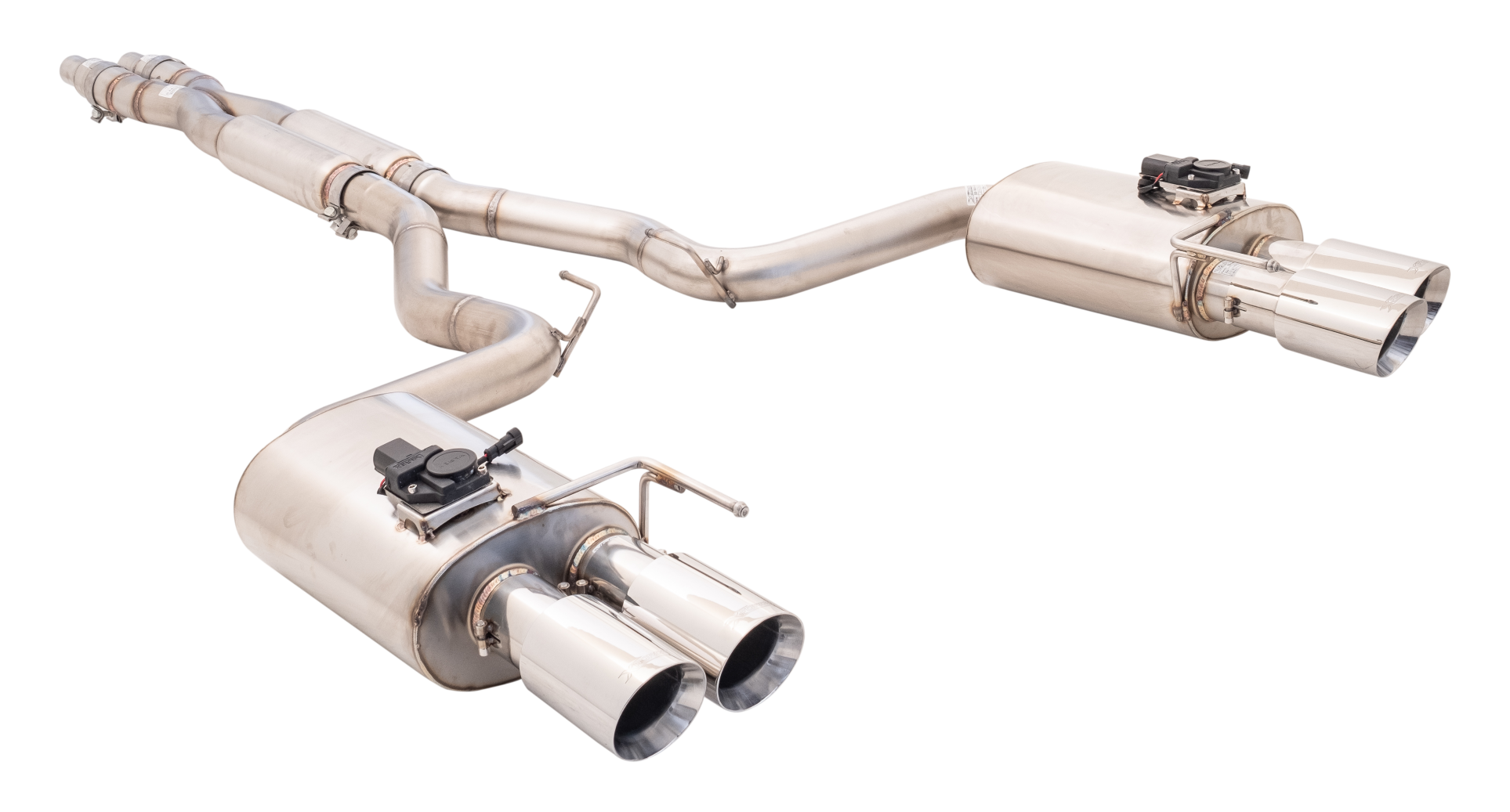 Xforce Ford S550 Mustang FN Twin 2.5Inch Varex Valved Cat Back Exhaust