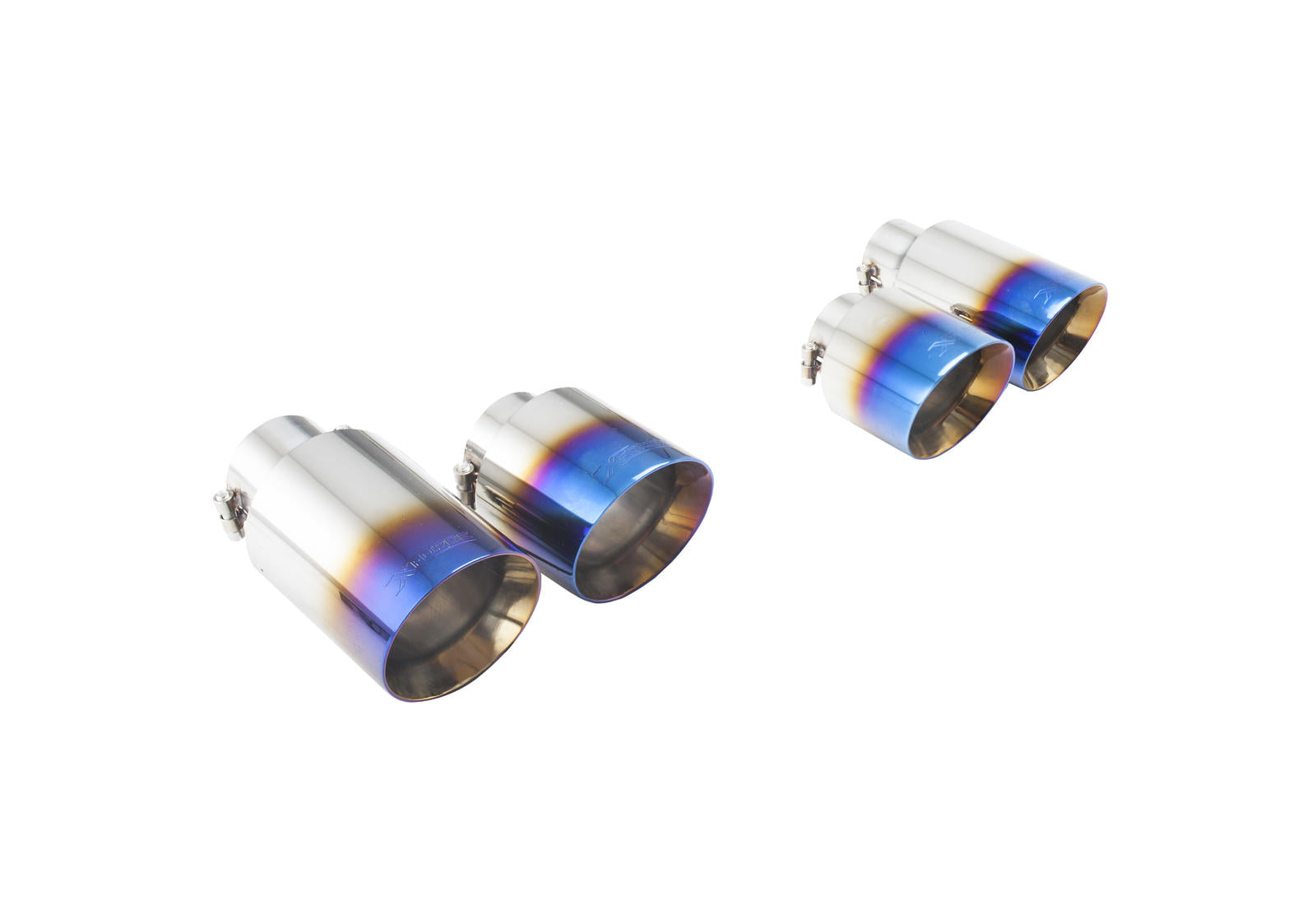 Xforce VW Burnt Blue Stainless Steel Tips