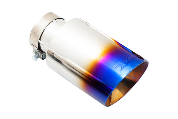 Xforce Ford Bronco Blue Burnt Look Round Angle Cut Tip To suit the Xforce cat back only