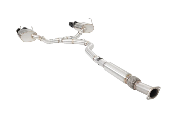 Xforce Subaru WRX/STI Sedan Stainless Steel 3 High Flow Cat-Back System Black Tips