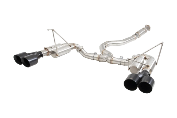 Xforce Subaru WRX 2011-20 Sedan 304 3 Cat-Back System with Quad Hot Dog rear With Black Tips