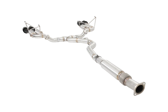 Xforce Subaru WRX 2011-20 Sedan 304 3 Cat-Back System with Quad Hot Dog rear With Black Tips