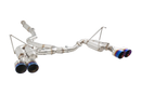 Xforce Subaru WRX 2011-20 Sedan 304 3 Cat-Back System with Quad Hot Dog rear With Burnt Blue Tips-1