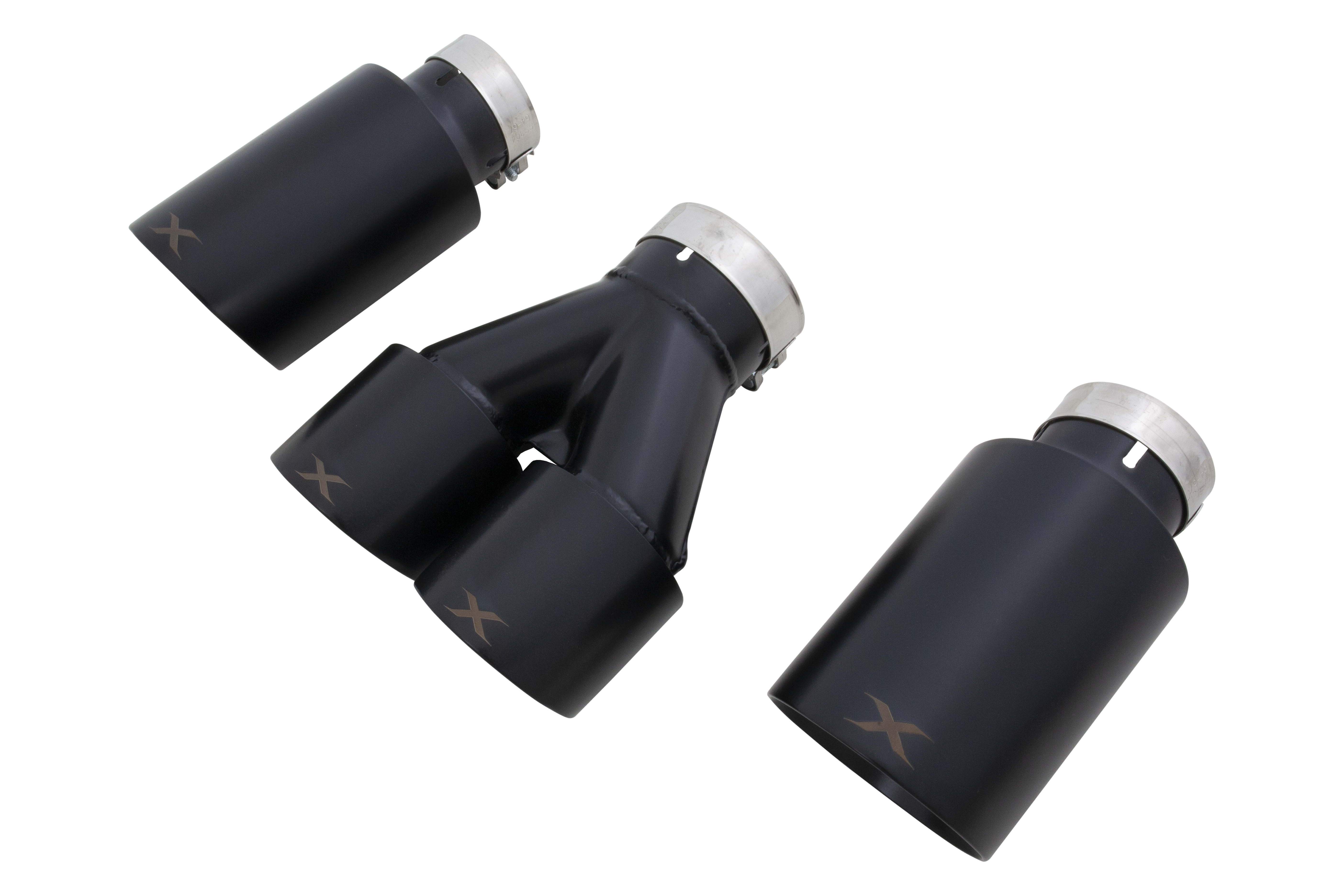 Xforce Toyota Corolla GR Matte Black Exhaust Tip Set