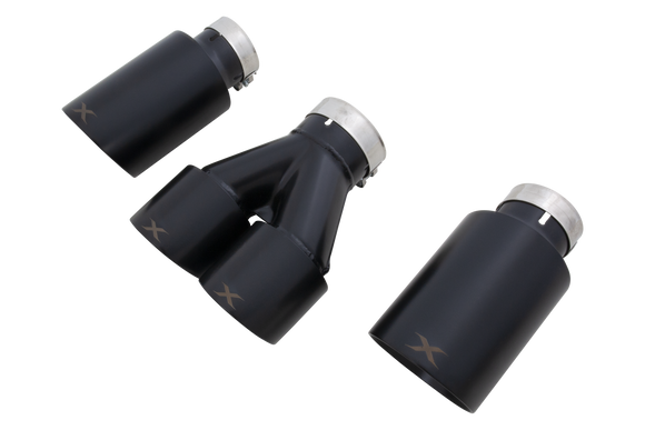 Xforce Toyota Corolla GR Matte Black Exhaust Tip Set