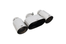 Xforce Toyota Corolla GR OEM Style Single Wall Angle Cut Tips (Polished)-1