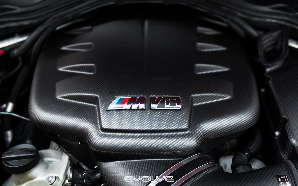 Eventuri BMW E9X M3 (S65) Black Carbon Inlet Plenum - Matte - 0