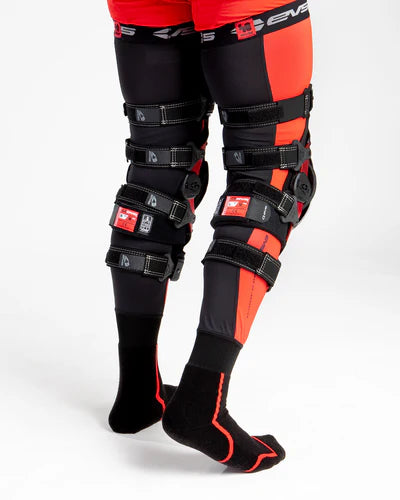 EVS Axis Sport Knee Brace 40th Anniversary Limited Edition Red Pair - XL