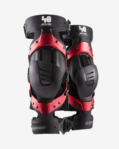EVS Axis Sport Knee Brace 40th Anniversary Limited Edition Red Pair - XL